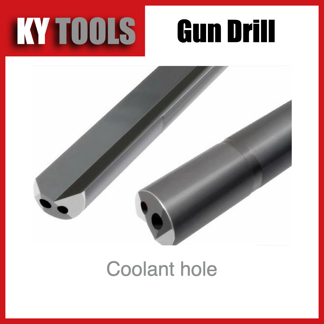 Gun Drill, Carbide, Coolant through