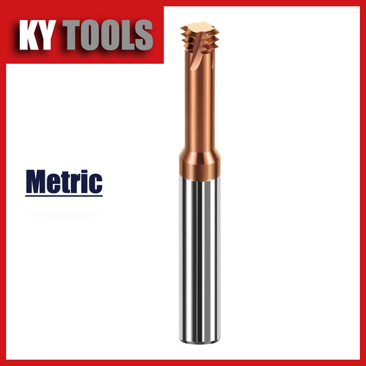 Thread Mill, Solid Carbide, Triple Form, Metric, TiSiN Coated