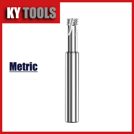 Thread Mill, Solid Carbide, Triple Form, Metric, Uncoated
