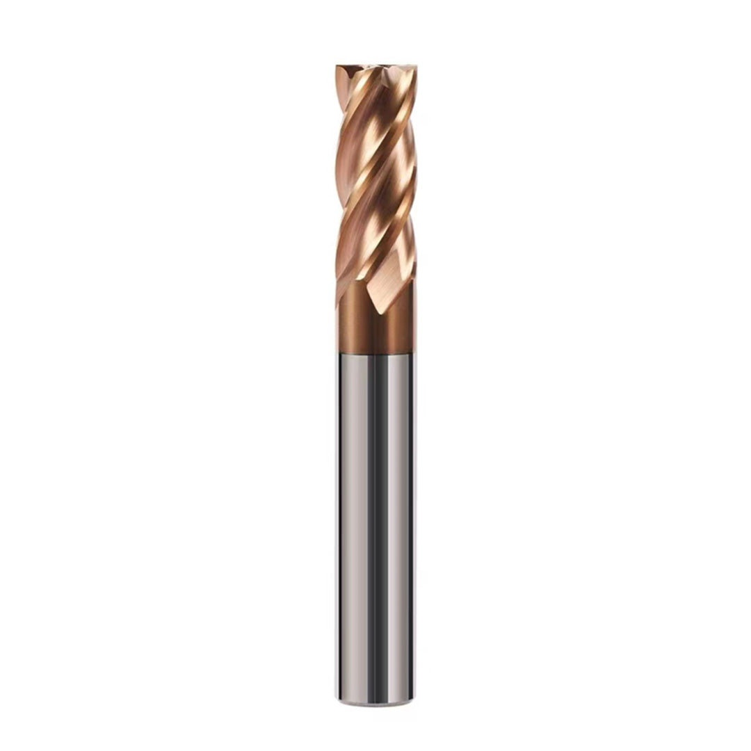 3.5MM Carbide Square End Mill Reg 4 Flute HRC55 - TiSiN