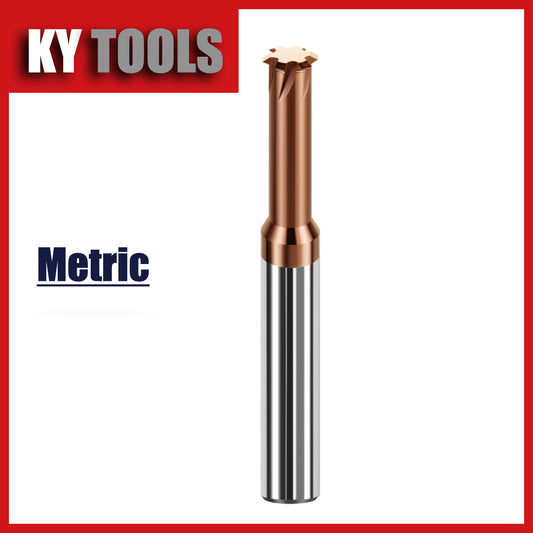 Thread Mill, Solid Carbide, Single Form, Metric, TiSiN Coated