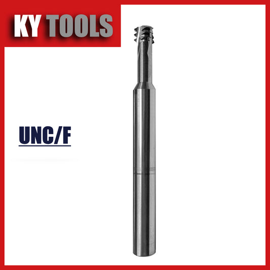 Thread Mill, Solid Carbide, Triple Form, UN(UNC, UNF, UNEF), Uncoated