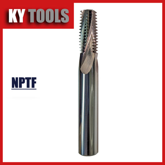 Thread Mill, Solid Carbide, Full Form, NPTF, Uncoated