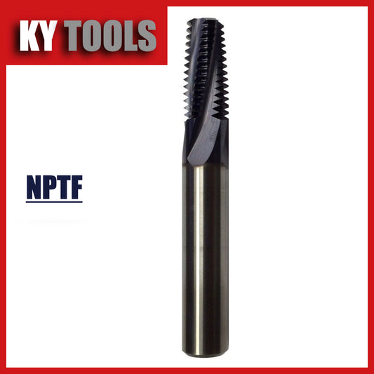 Thread Mill, Solid Carbide, Full Form, NPTF, TiSiN Coated