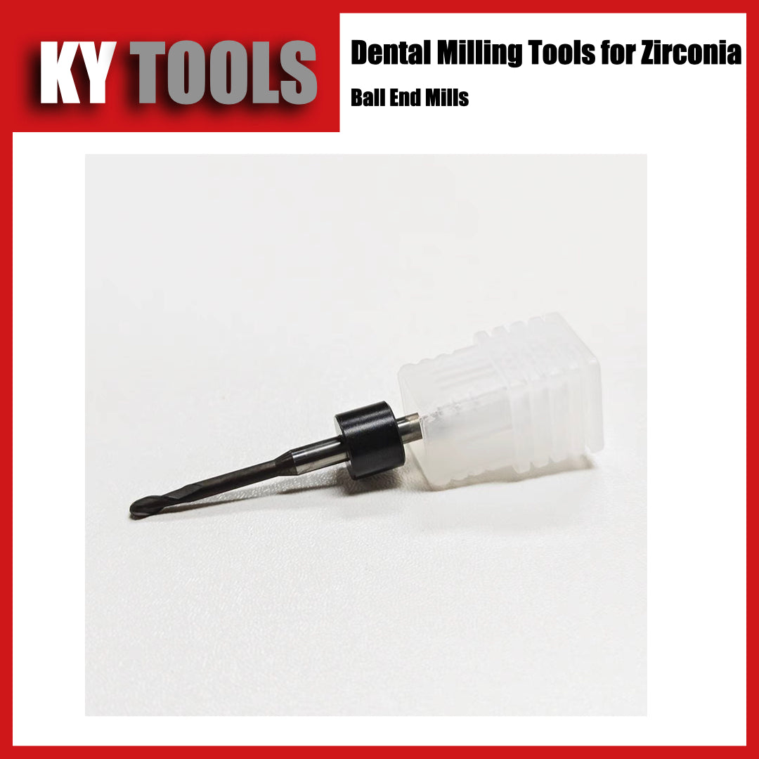 Dental Zirconia Milling Tool D0.6 D1.0 D2.0 Shank 4mm Length 50mm