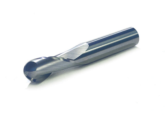 Ball Carbide End Mills, 3/4" Dia, 1 1/2" LOC, 4"OAL, 3/4" Shank Dia, 4 Flute, TiAlN Coated