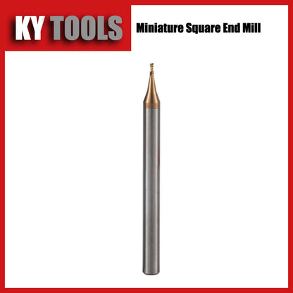 Fresa de extremo cuadrado, carburo sólido, miniatura 