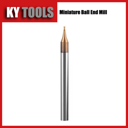 Fresa de punta esférica, carburo sólido, miniatura 