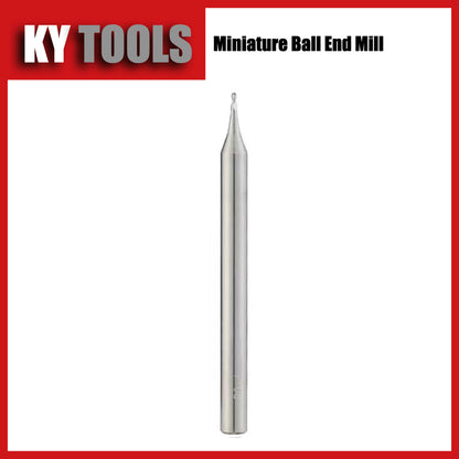 Fresa de punta esférica, carburo sólido, miniatura 