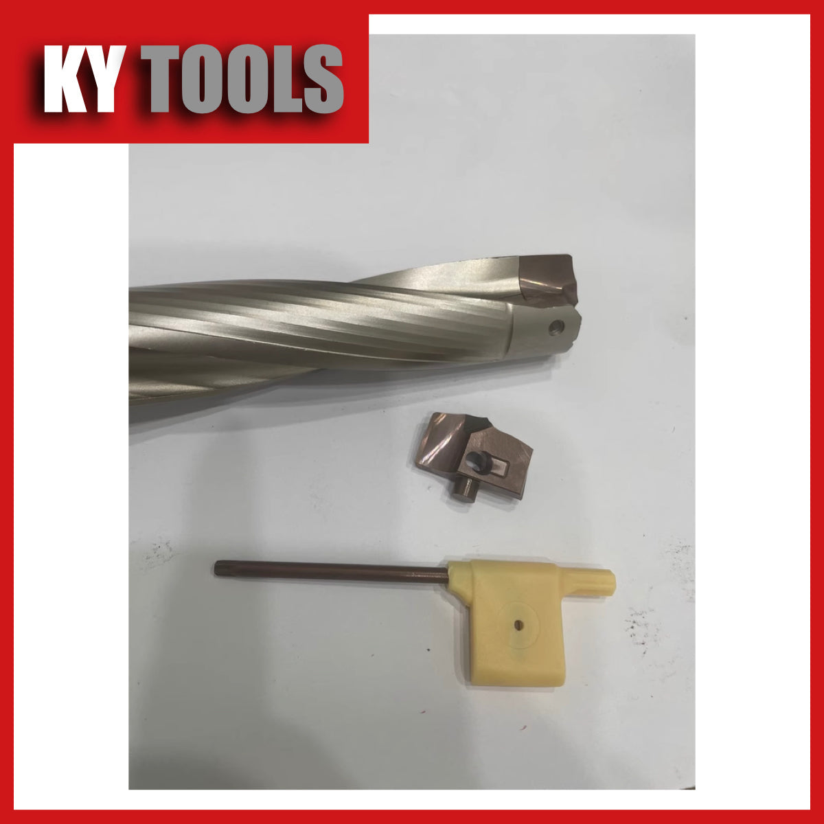 Replaceable Carbide Modular Drill, 20-20.9 mm Carbide Tip Insert. HCD/JCD/Crownloc like Carbide Modular Drill Bit