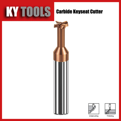 Fresas de chavetero cuadrado, carburo sólido, recubiertas de TiSiN 