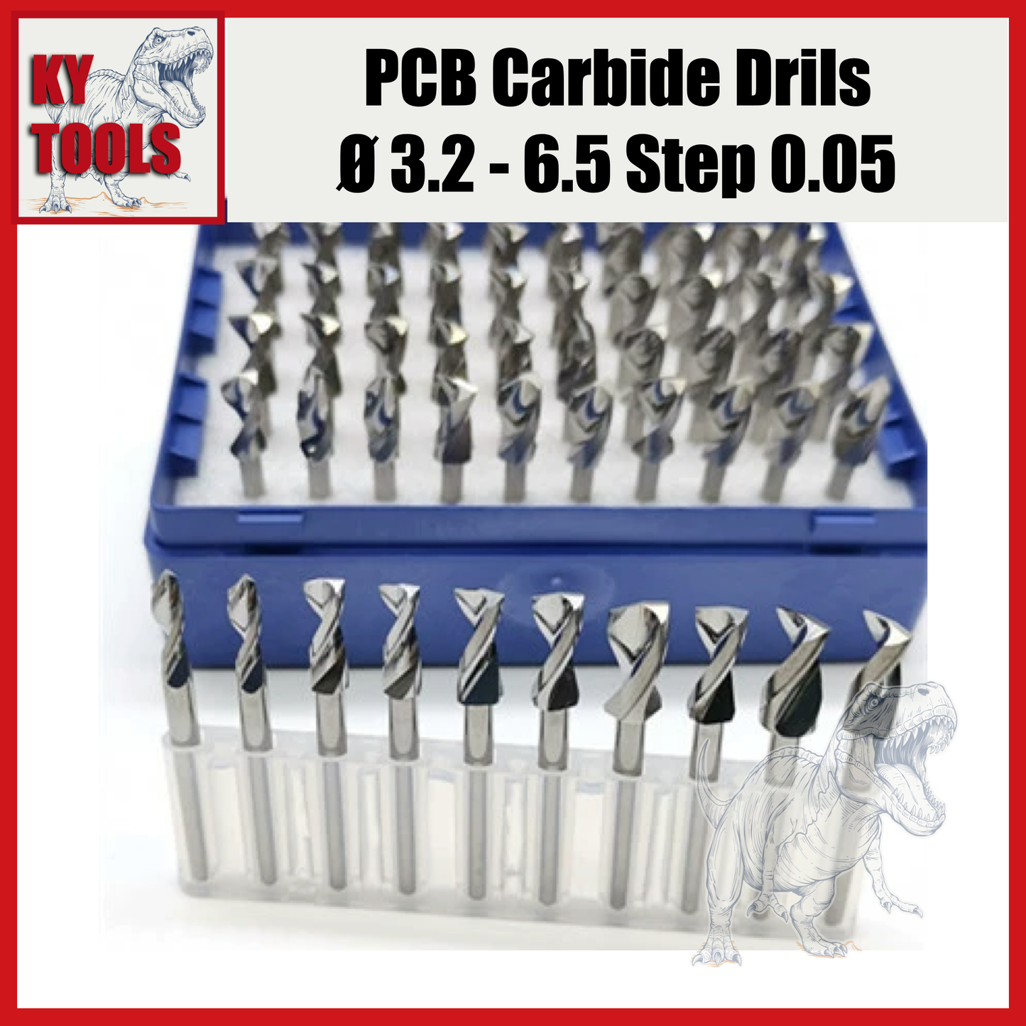 PCB Drills, Carbide, Uncoated, 3.2mm-6.5mm