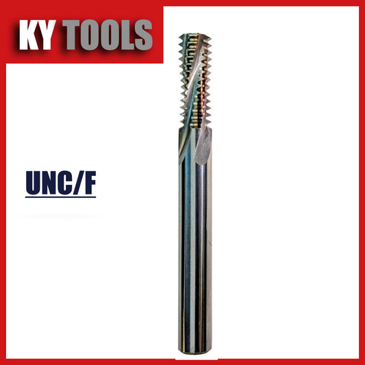 Gewindefräser, Vollhartmetall, Vollform, UN (UNC, UNF, UNEF), unbeschichtet 