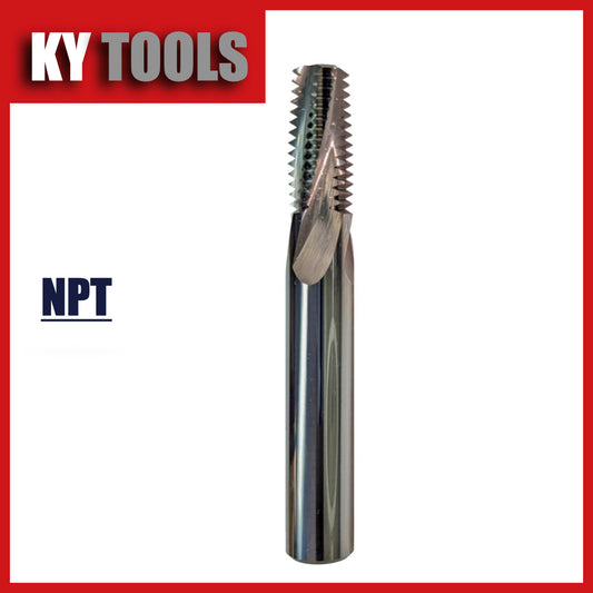 Gewindefräser, Vollhartmetall, Vollform, NPT, unbeschichtet 